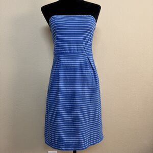 Old Navy Blue and White Striped Mini Dress